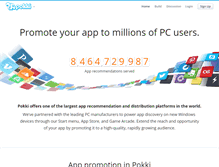 Tablet Screenshot of developers.pokki.com